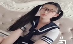 JK双马尾爆草颜射