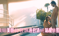 纖細美腿長發飄逸的清純制服小姐姐