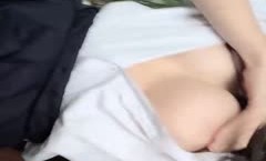 【京鱼儿】19岁童颜巨乳少女~学生服~公园凉亭刺激玩跳蛋! ✨✨✨白皙大奶，多毛嫩穴，道具自慰，喷水_182637