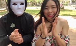 白天约会蒙面人，激情做爱爽歪歪